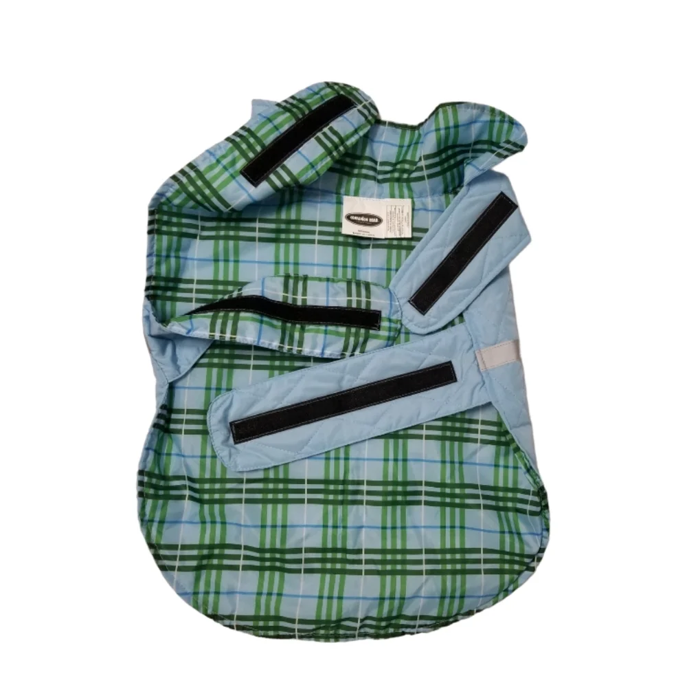 Companion Road Collections Blue Plaid Reversible Pet Vest Sz M NWOT